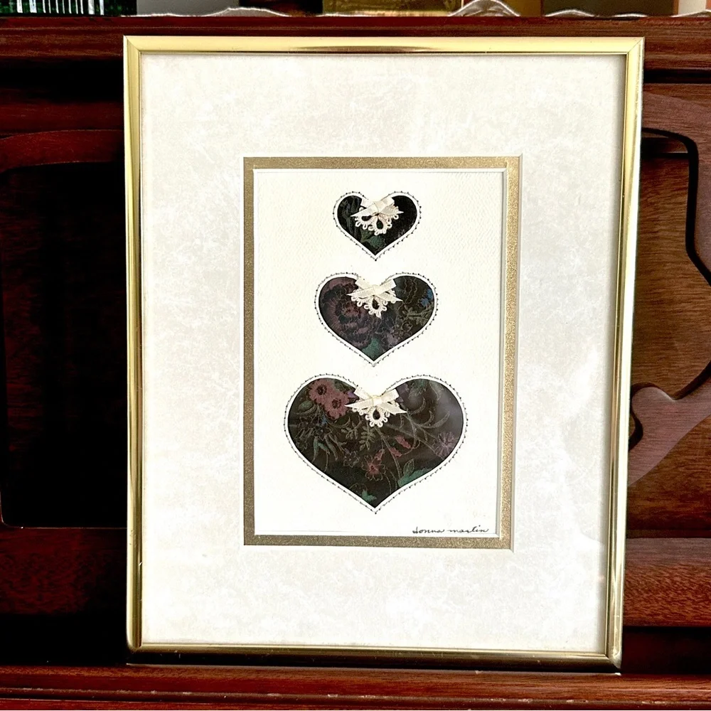 Vintage velvet heart